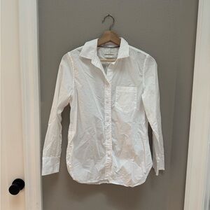 J. Crew Classic White Collared Shirt
